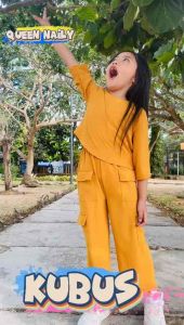 UK Setelan GEMPI Ibu dan anak perempuan 2-12 Tahun bahan crincle airflow CEY