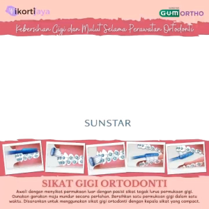 Sikat Gigi Ortho Behel Merk GUM Orthodontic Toothbrush