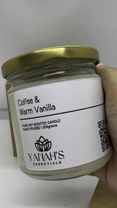 Coffee Vanilla Scented Candles for Home - Aromatherapy Candles100% Natural Soy Wax Candle