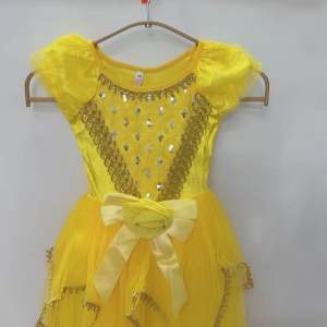 READY STOCK Cosplay Kids Belle Costume Disney Princess Dress Movie Character Story Book Character Beauty & the Beast Costume Fairy-tale Costume