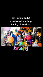 kostum badut ulang tahun ukuran dewasa
