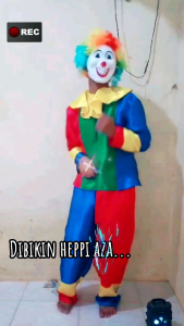 kostum badut pelangi/kostum badut murah/kostum badut joker termurah/kostum badut telaris/kostum badut ulang tahun