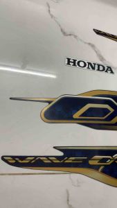 Bộ tem Wave A 110 màu xanh tím đậm 2021 hàng nhập Thái Lan chất lượng cao dành trang trí riêng cho dòng xe này tem in lụ a hàn g 3 lớp màu sắc rất đẹp và bền giá bán cực tốt bán lẻ như bán sỉ