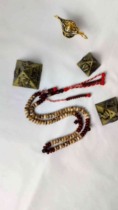 Tasbih Cantik Kayu Oud Sholib mix Kayu Mawar