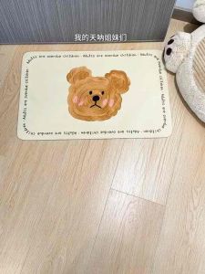 小熊硅胶泥地垫Bear Silicone Mud Floor Mat  #第一次见这种小熊吸水地垫😍，放家里颜值太惊艳了✨，而且吸水性也很好，真的是好看又耐用#硅藻泥软垫 #浴室地垫防滑垫
