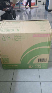 CAS Pro กระดาษเช็ดมือ รุ่น Supreme แบบแผ่น หนา 2 ชั้น สีขาว (24แพ็คx250แผ่น)