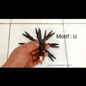 Cagak/pion joran timbang bahan kayu berserat pilihan