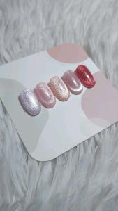 เล็บเจลสีลูกแก้ว แจ้งทรงเล็บในแชท แถมฟรีกาวตะไบ