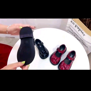 Sepatu Mary Jane anak Perempuan Style Manis Elegan Flatshoes anak Wanita Nyaman Anti Slip