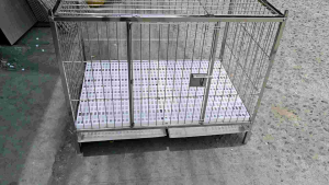 2×3×2.5  1door bend stainless 304 dog cage  ONHAND