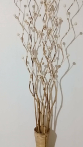 Dekorasi Bambu Ulir Melati Klobot Jagung /Stik Melati Klobot Bunga Klobot Jagung Bunga Kering Dried Flower