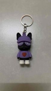 Móc khoá chú cún (đồ tím)