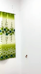 ผ้าม่าน 3บาน แบบสอดลวด กว้าง210*130