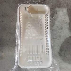 UniGlobal High Quality Plastic Kitchen Utensils Dish Drain Rack Plate Organizer