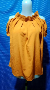 Atasan Wanita Blouse Mustard