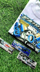 Baju anak laki laki karakter Bus Basuri telolet viral anak 3-10tahun fashion free stiker