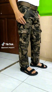 BA WANG CHENG//CELANA CARGO IMPORT//CELANA PANJANG PRIA *FREE IKAT PINGGANG