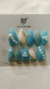 Kuku Palsu Untuk Pernikahan & Kuku Wedding Set 24 Pcs