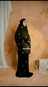 Mukena Rukuh Perlengkapan Sholat Wanita Dewasa Katun Adem Tidak Kusut