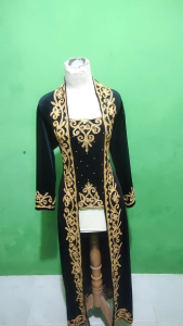 kebaya bludru kuthu baru sematakaki bordir stick plus mutiara