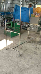 ราวตากผ้าสแตนเลส รุ่นขนาดยาว1.50ม.ทรงปีกหลังคา ยอดนิยม