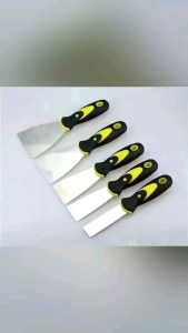 เกรียงญี่ปุ่น ตะหลิวเกรียงญี่ปุ่น ที่แซะแป้ง ที่ตักขนม ที่แกะหอย ที่แซะบ้า คละสี รุ่น Steak-pancake-frying-pan-05a-T4เกรียงโป๊วสแตนเลส 6 นิ้ว1 อัน)