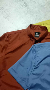 KEMEJA POLOS BIRU DENIM LENGAN PENDEK KATUN SANTAI SLIMFIT BAJU KEMEJA POLOS CASUAL FORMAL KANTOR