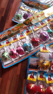 Blister Set Of 1pack (10pieces) Vietnamese Conical Hat Ceramic ColourFull Keychain Souvenir Gift Vietnam Keychain Pendant KeyRing Gift Fashion Accessories Pendants