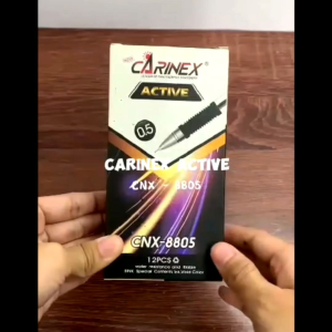 Gel Pen Carinex CNX-8805 Active 0.5mm Tinta Hitam 1 Pack Isi 12 Pcs