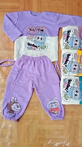 SETELAN ANAK PEREMPUAN Set serut labubu