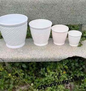 Chậu nhựa trồng cây Chậu mây đan Đan tròn đủ size chậu nhựa dày cao cấp