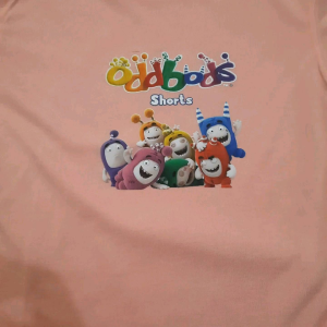 Baju kaos anak-anak cewek cowok motif oddbods buat usia 1-8 tahun