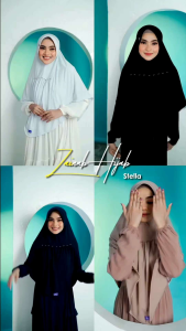 New Jilbab hijab kerudung bergo krudung wanita dewasa jersey instan jumbo syari pyet terbaru terlaris terkini modern kekinian murah viral 2023 zainab Arrafi adem mudah di bentuk cantik pet antem bahan stella cantik bayar di tempat COD gratis ongkir