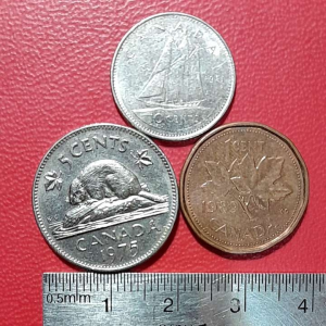 Koin Kanada Koleksi Kuno Jadul 3 Keping Campur BEKAS