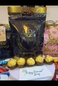 50pcs Royal Prince Theme Lootbags Giveaways CAndybags King Royalty Favor Gift Bags