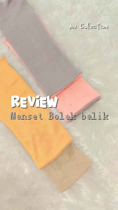Manset Tangan Pendek Bolak Balik Bahan Kaos Adem