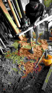 handrail kayu mahoni klasik