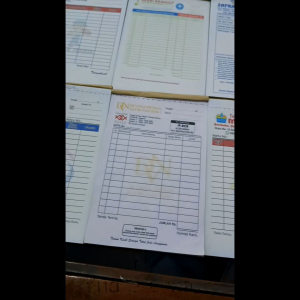 Nota Costum 1/4 2 Ply (25 Set 50 Lembar) / Nota Bengkel Motor & Mobil Y&H Yudha Grafika