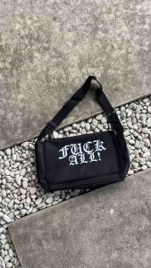 Tas selempang pria tas selempang FCKALL black free sticker
