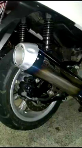 Knalpot Standar Racing Inlet 38mm untuk Motor Matic