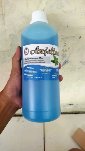 SHAMPOO KONDISIONER AROMA MINT 1LITER ANJELINA SHAMPO KONDISIONER SALON BARBERSHOP WANGI MINT BAGUS MURAH LEMBUT