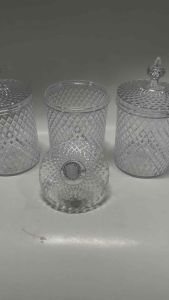 Toples Kristal Acrylic TUK1138 Tutup Drat 1 Liter Isi 3 Pcs