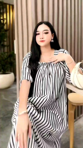 Daster Fuji Salur Jumbo Bahan Kain Rayon Premium ld 130cm pb 115