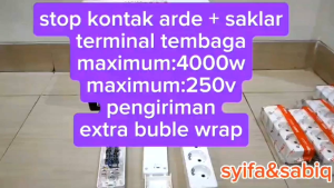 STOP KONTAK ARDE / SOCKET LUBY 1202S-1205S PLUS SAKLAR LUBY