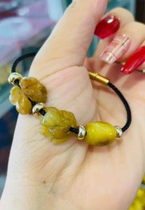 Vòng tay lu thống hồ ly cỏ 4 lá mic điếu ngũ phúc may mắn tài lộc hạnh phúc như ý