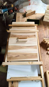 ชั้นวางของไม้สัก 3 ชั้น พับได้  Teakwa – 3-Tier Folding Shelf | มินิมอล แข็งแรง ใช้งานง่าย