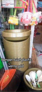 [ isi 4 biji ] nampan bulat plastik tebal diameter 30 dan 35 / tampah / jajan / lamaran / iring - iring / bundar / tumpeng mini / baki / loyang / wadah kue / buah / polo Pendem / tempeh