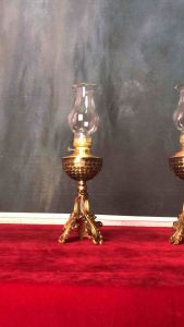 Đèn dầu để thờ bằng đồng vàng nguyên chất 100% bền đẹp