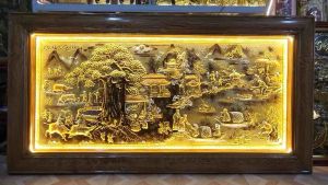 Tranh đồng quê hương kích thước 23m x 12m