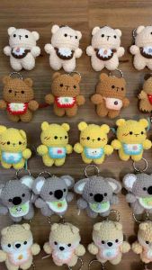 [Ready Stock] Cute handmade crochet stuffed Animals Birthday gift Decoration items Collection Nursery toys keychain
